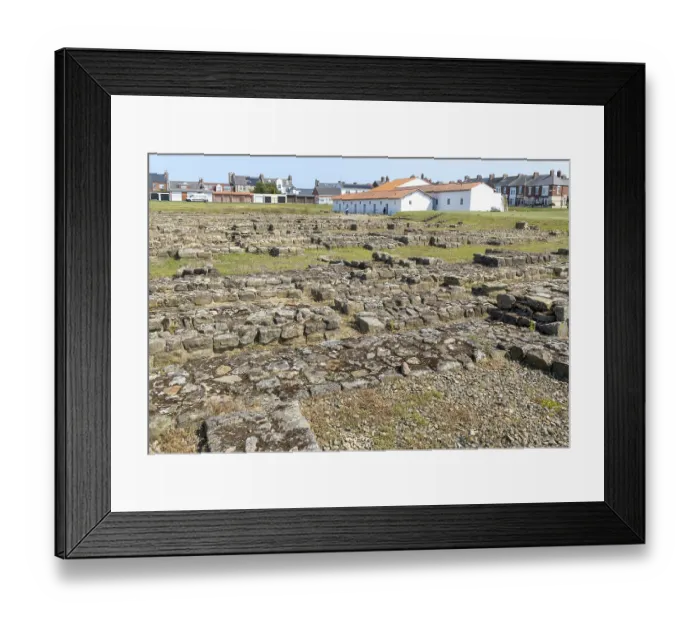 Framed Print : Roman fort of Arbeia, South Shields
