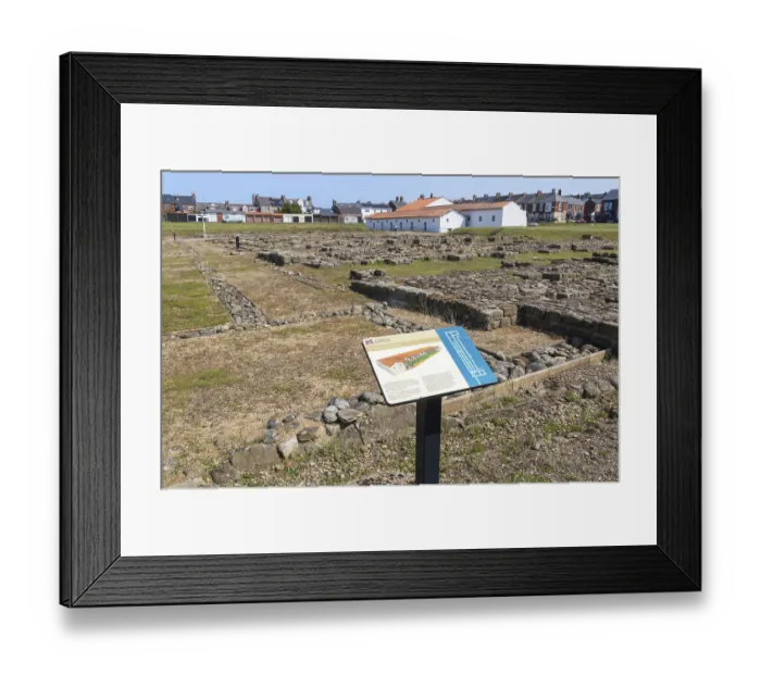 Framed Print : Roman fort of Arbeia, South Shields