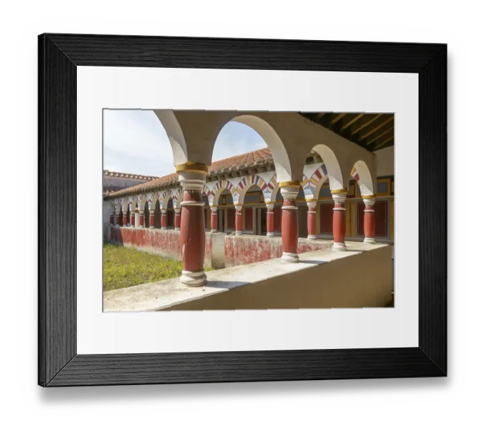 Framed Print : Courtyard corridor commander's house Framed Print : Courtyard corridor commander's house