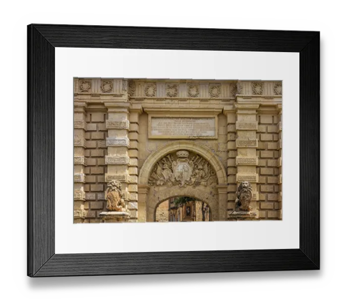 Framed Print : Baroque city gate, 18th century