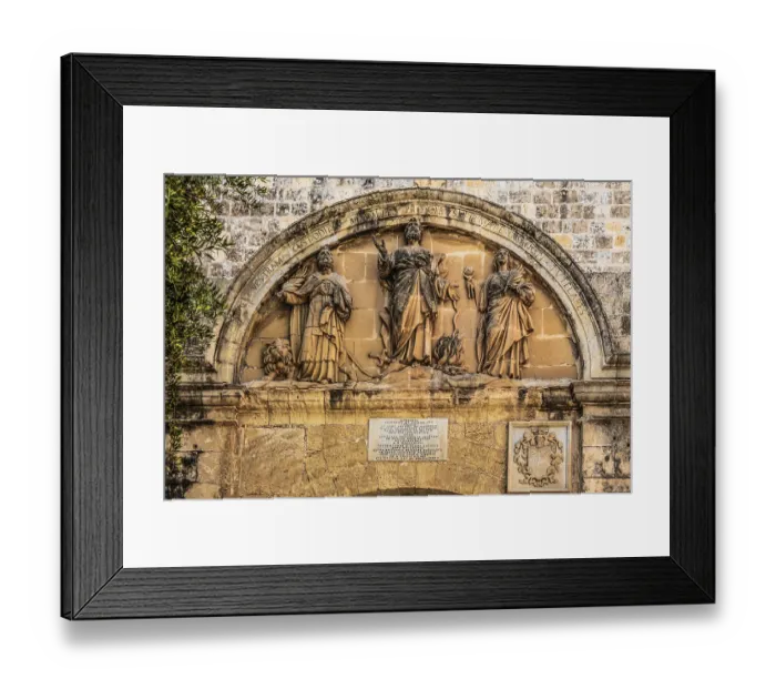 Framed Print : Baroque city gate, 18th century