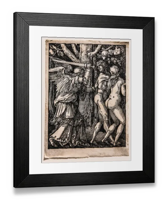 Framed Print : Expulsion from Paradise, 1510, The Little Passion