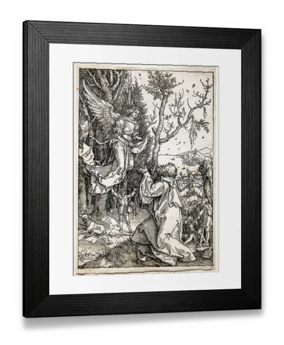 Framed Print : Joachim and the Angel in the Field