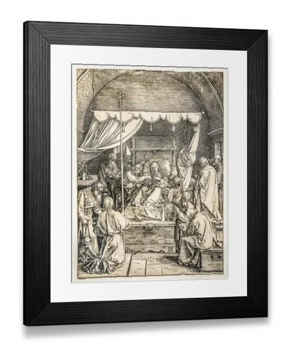 Framed Print : The Death of the Virgin Mary, 1510 Framed Print : The Death of the Virgin Mary, 1510