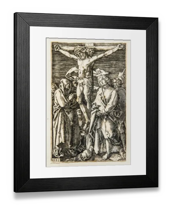 Framed Print : The Crucifixion, 1511, copperplate engravings Framed Print : The Crucifixion, 1511, copperplate engravings