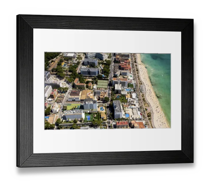 Framed Print : Aerial view, closed big disco mega park