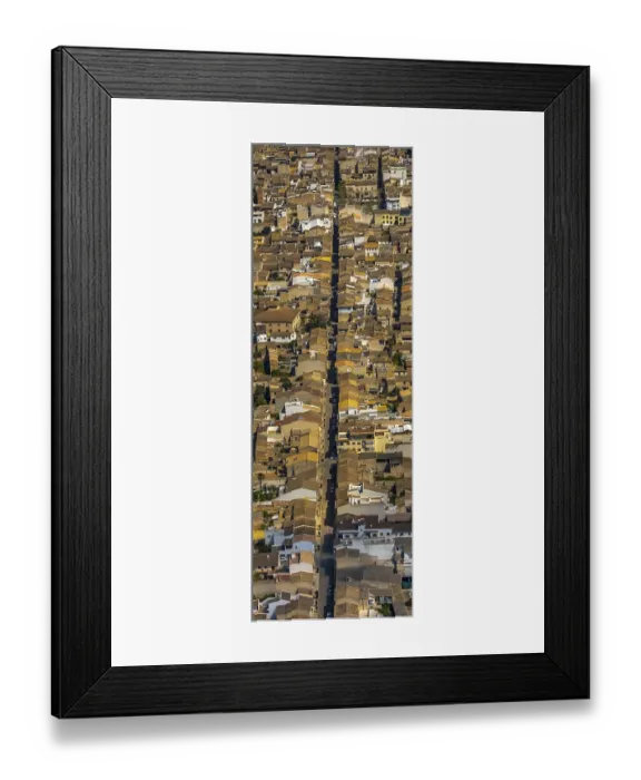 Framed Print : Aerial view, Sa Pobla, Pla de na Tesa