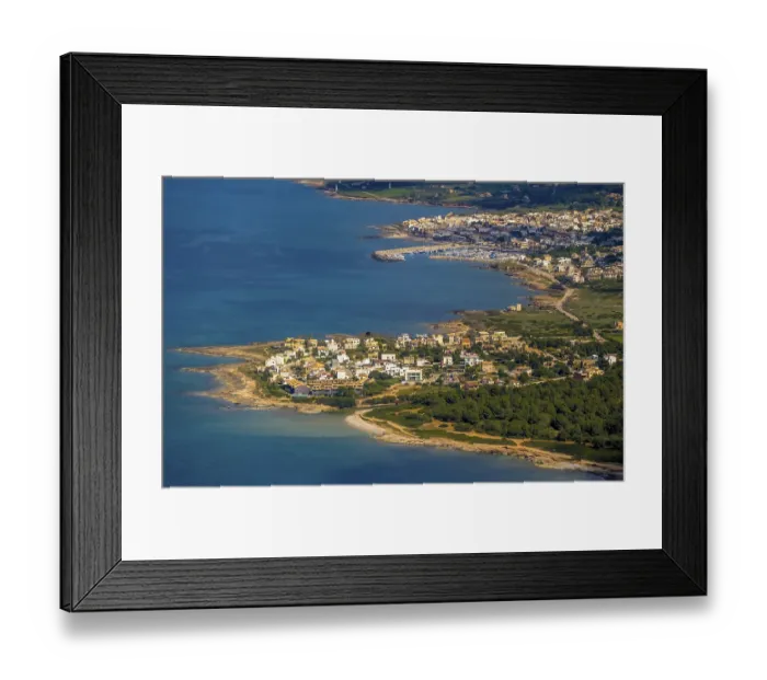 Framed Print : Aerial view, Urbanisation de s'Estanyol Alaro