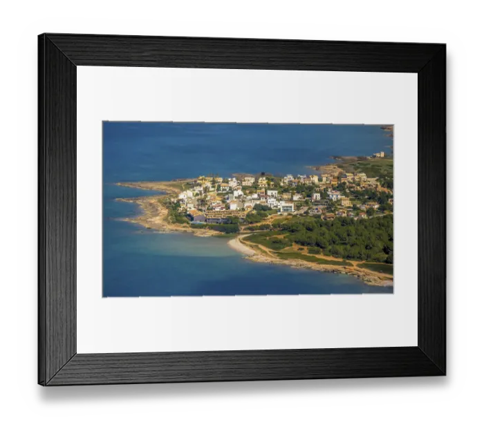 Framed Print : Aerial view, Urbanisation de s'Estanyol Alaro Framed Print : Aerial view, Urbanisation de s'Estanyol Alaro