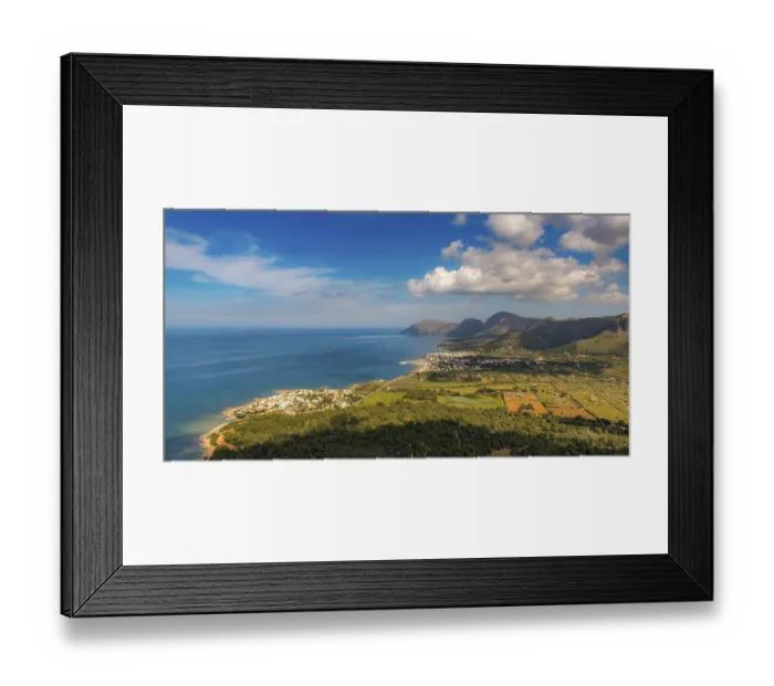 Framed Print : Aerial view, Urbanisation de s'Estanyol Alaro