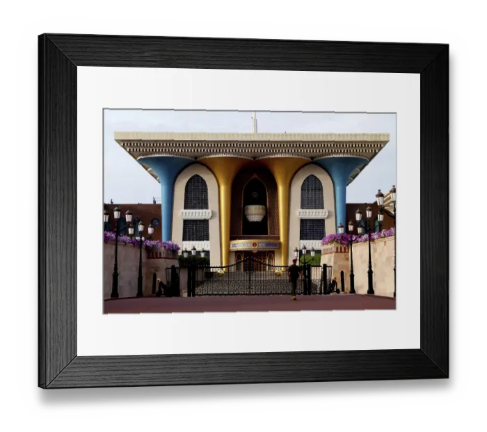 Framed Print : Al-Alam Palace, seat of government in Muscat, Oman