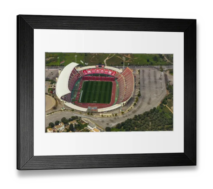 Framed Print : Aerial view, Estadi de Son Moix Framed Print : Aerial view, Estadi de Son Moix
