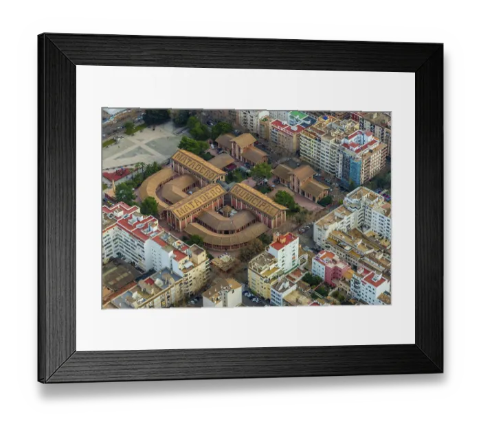 Framed Print : Aerial view, Matadero Municipal Framed Print : Aerial view, Matadero Municipal