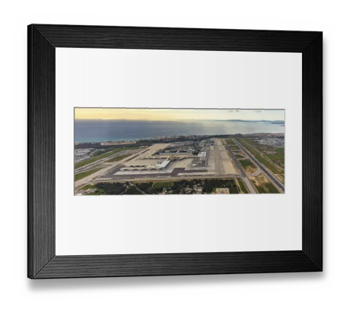 Framed Print : Aerial view, Aeroport de Palma
