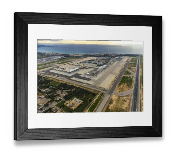 Framed Print : Aerial view, Aeroport de Palma