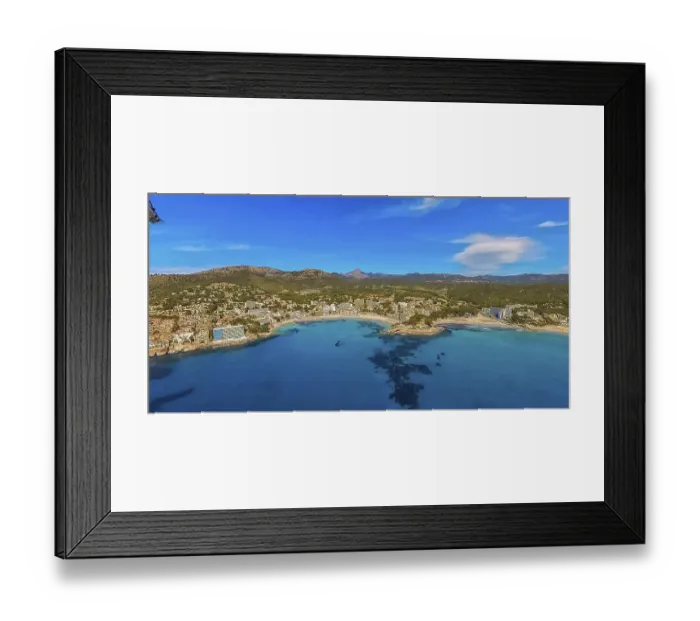 Framed Print : Hotels on the beach, Platja de Palmira