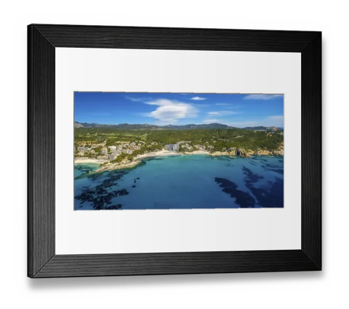 Framed Print : Hotels on the beach, Playas de Paguera