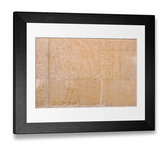 Framed Print : Relief on the double temple of Kom Ombo Framed Print : Relief on the double temple of Kom Ombo