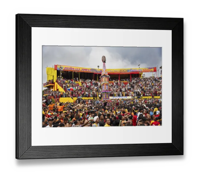 Framed Print : JOWAI, INDIA - JULY 14