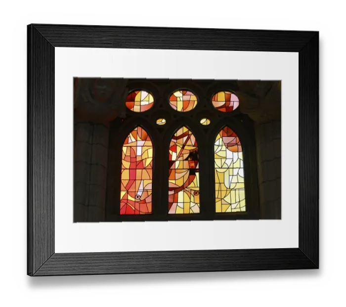 Framed Print : Coloured stained glass windows Framed Print : Coloured stained glass windows