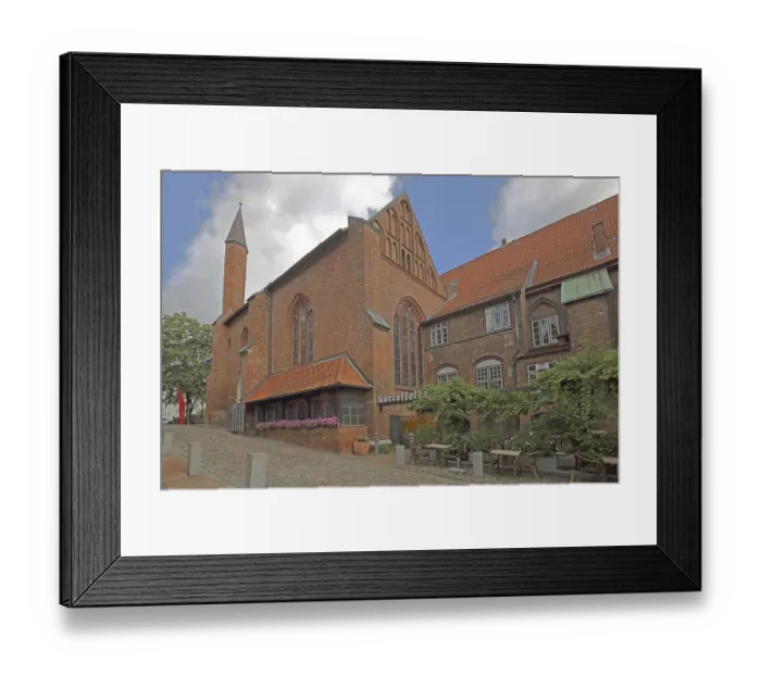Framed Print : Heiligen-Geist-Hospital and Restaurant Kartoffelkeller