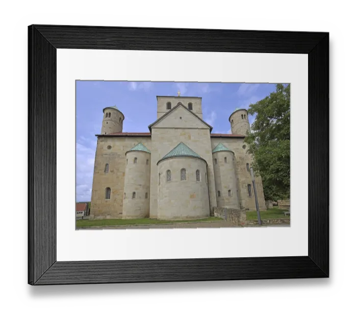 Framed Print : Side view of the UNESCO Ottonian St Michael's Church