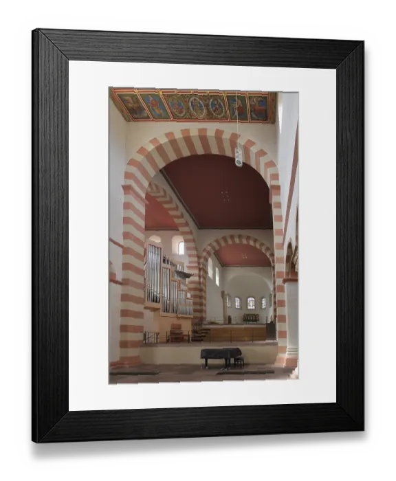 Framed Print : Organ of the Ottonian UNESCO St Michael's Church