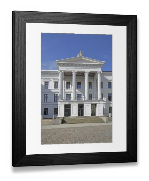 Framed Print : Portal with columns on the classical government building Framed Print : Portal with columns on the classical government building