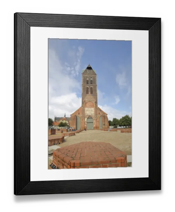 Framed Print : Gothic St Mary's Church tower without nave