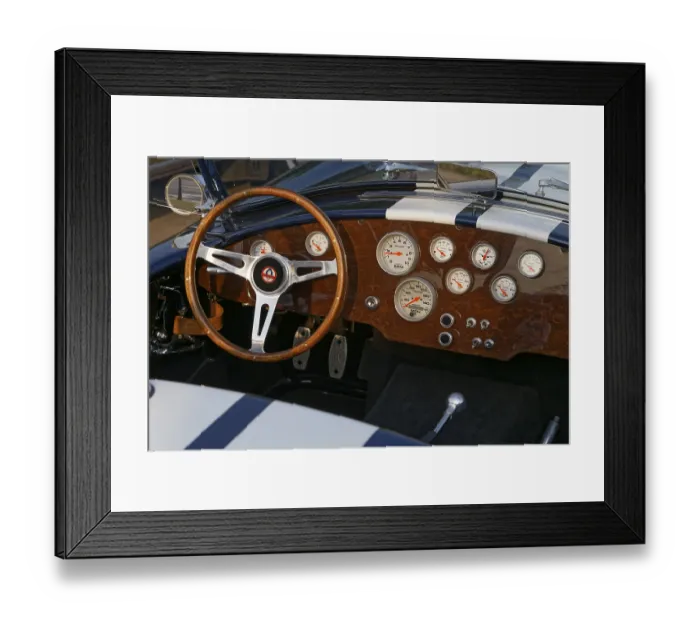 Framed Print : Vintage car, Ford Copra, car show