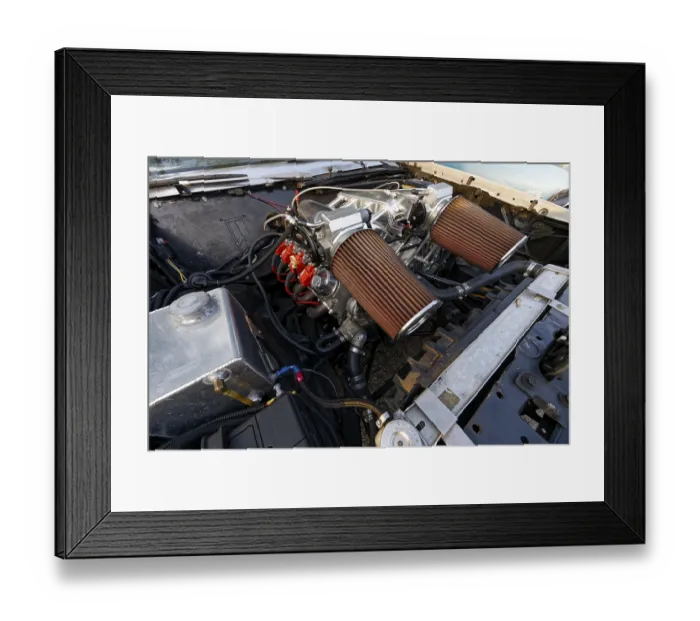 Framed Print : Vintage car engine, car show, Chateauguay Framed Print : Vintage car engine, car show, Chateauguay