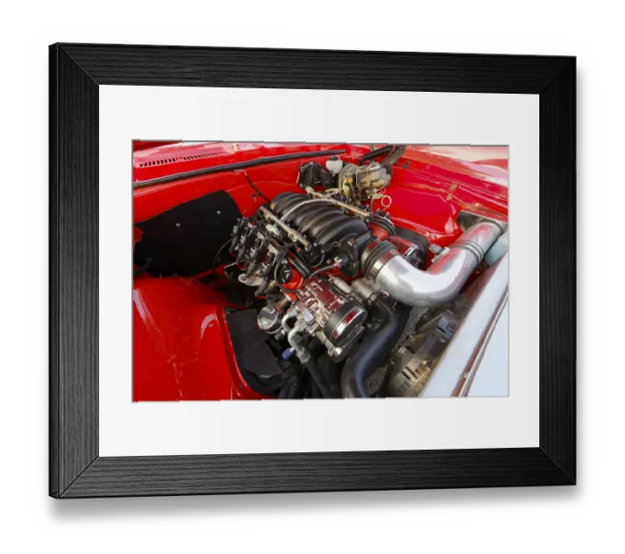 Framed Print : Vintage car engine, car show, Chateauguay Framed Print : Vintage car engine, car show, Chateauguay
