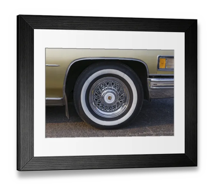 Framed Print : Car detail, wheel, car show, Chateauguay