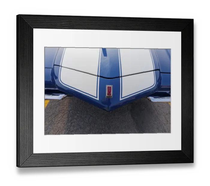 Framed Print : Car detail, front view, car show