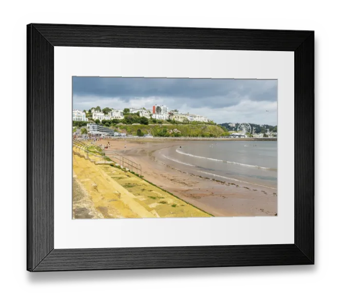 Framed Print : Torre Abbey Sands sandy beach, Torquay Framed Print : Torre Abbey Sands sandy beach, Torquay