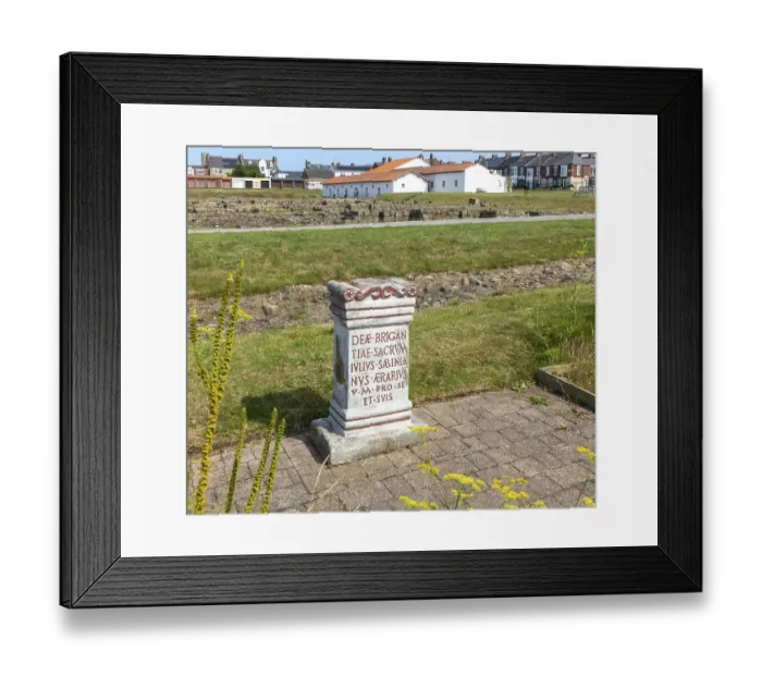 Framed Print : Latin inscribed tablet stone, Roman fort of Arbeia Framed Print : Latin inscribed tablet stone, Roman fort of Arbeia