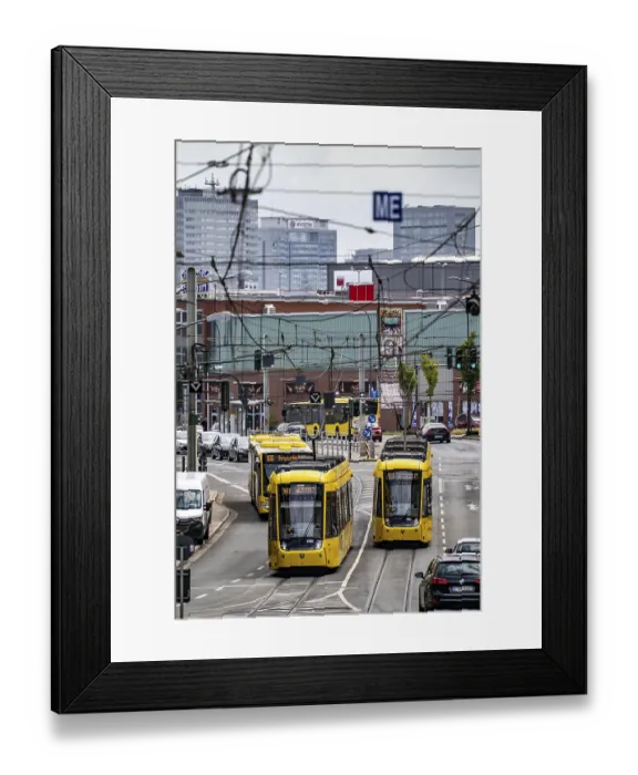 Framed Print : Ruhrbahn tram, on Altendorfer StraBe Framed Print : Ruhrbahn tram, on Altendorfer StraBe