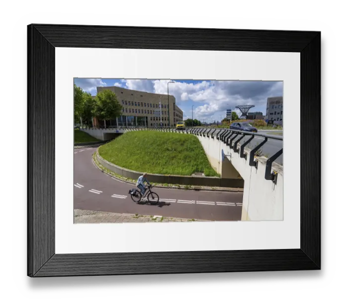 Framed Print : Roundabout in the Dutch city of Houten