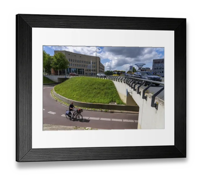 Framed Print : Roundabout in the Dutch city of Houten Framed Print : Roundabout in the Dutch city of Houten