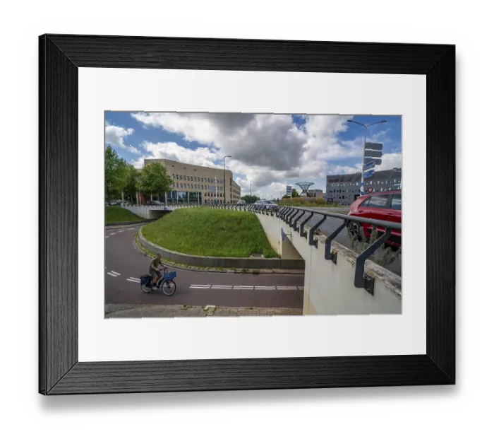 Framed Print : Roundabout in the Dutch city of Houten Framed Print : Roundabout in the Dutch city of Houten