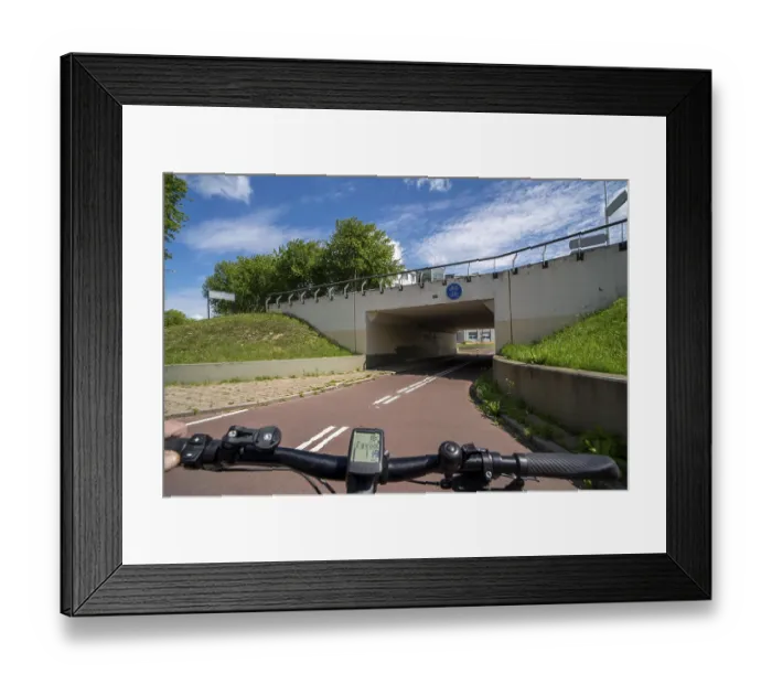 Framed Print : Roundabout in the Dutch city of Houten