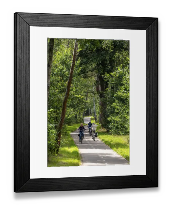 Framed Print : Long-distance cycle path F28, so-called Doorfietsroute