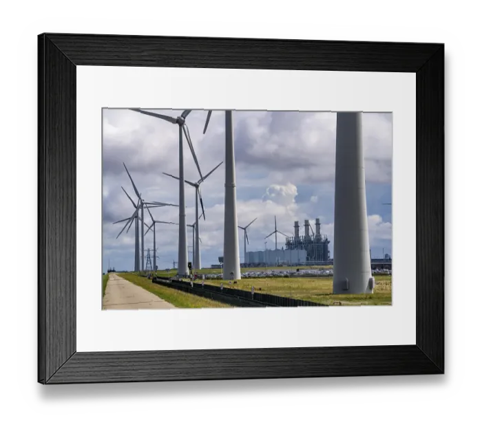 Framed Print : Magnum gas-fired power plant, operator RWE Power