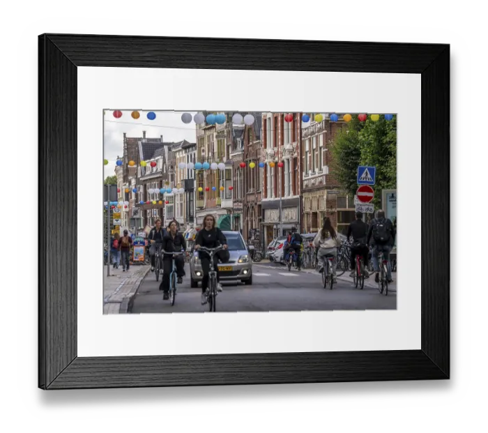 Framed Print : Houses on the Oude Ebbingestraat
