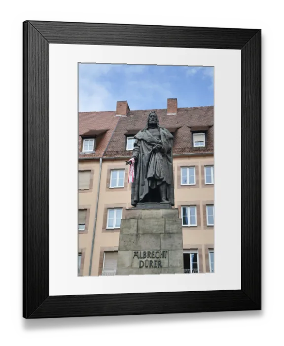 Framed Print : Statue, Albrecht-Durer-Platz