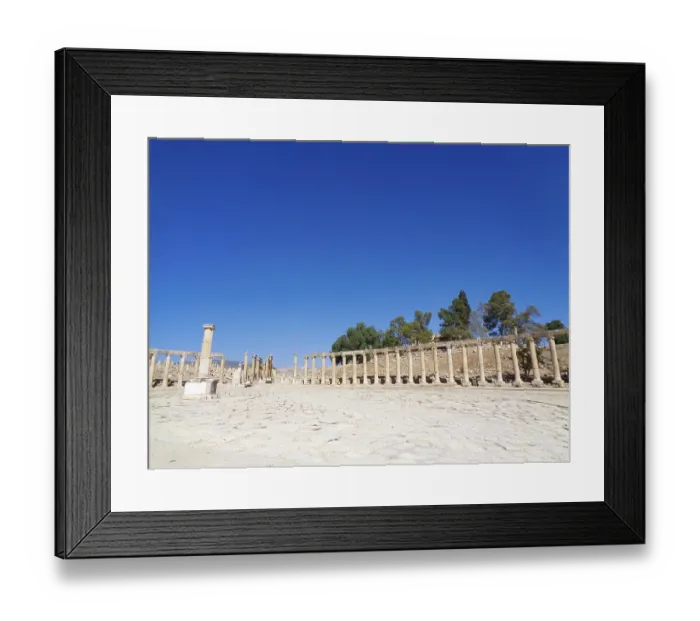 Framed Print : Old temples ruin in Jordan