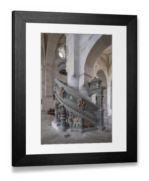 Framed Print : Pulpit in the monastery church created around 1570