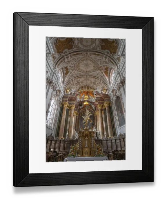 Framed Print : Chancel with the Assumption of Mary with the Apostles