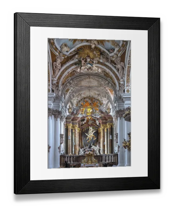 Framed Print : General view of the high altar of the Assumption of the Virgin Mary