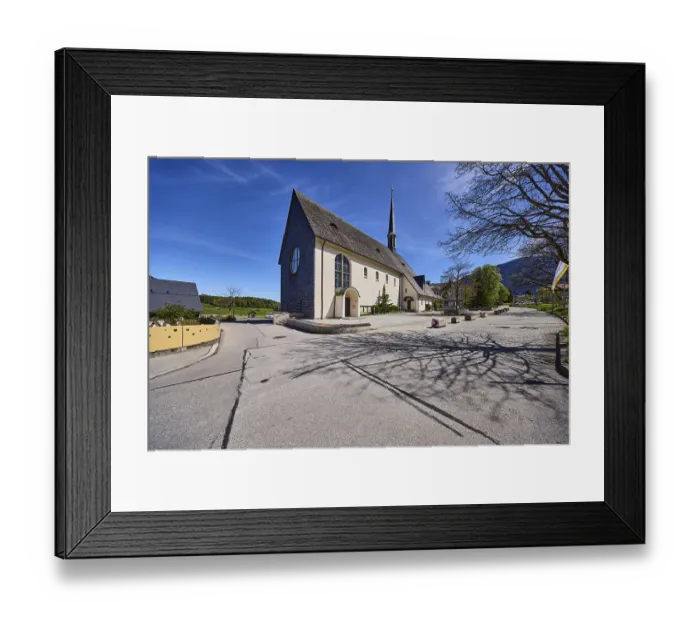 Framed Print : Parish church Bayerisch Gmain, church